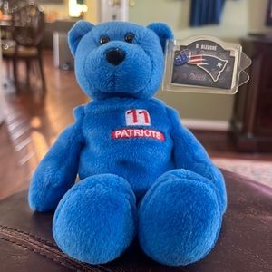 DREW BLEDSOE 1998 NFL NE PATRIOTS Limited Treasures Premium Pro New Beanie Bear.